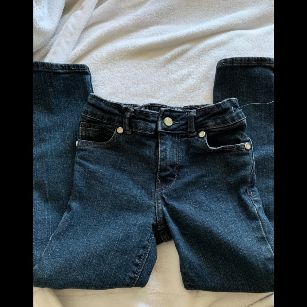 Levi’s girls skinny moulant jeans size 6 glitter